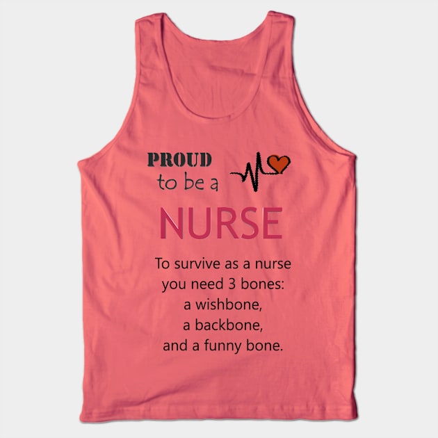 Proud to be a Nurse Tank Top by CDUS